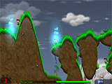 A player uses a teleport